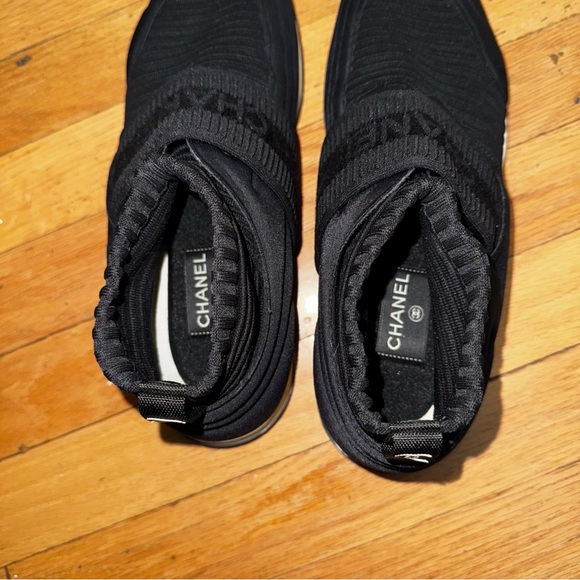 CHANEL SOCK NEOPRENE SNEAKERS TRAINERS - Picture 15 of 16